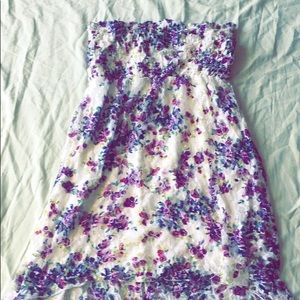 A high-low tube dress